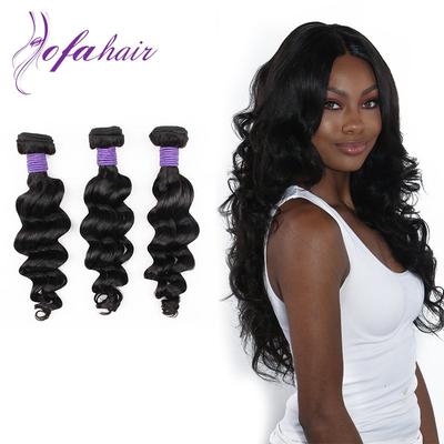 Hottest popular style loose wave human hair bundles in 2018