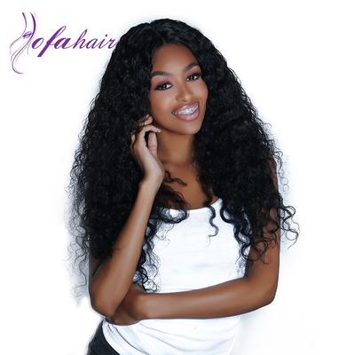 Loose Curly Hair Wefts / 4*4 lace closure / 13*4 lace frontal