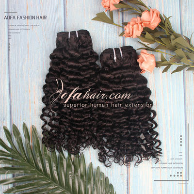 Brazilian Curly Hair bundles with closure